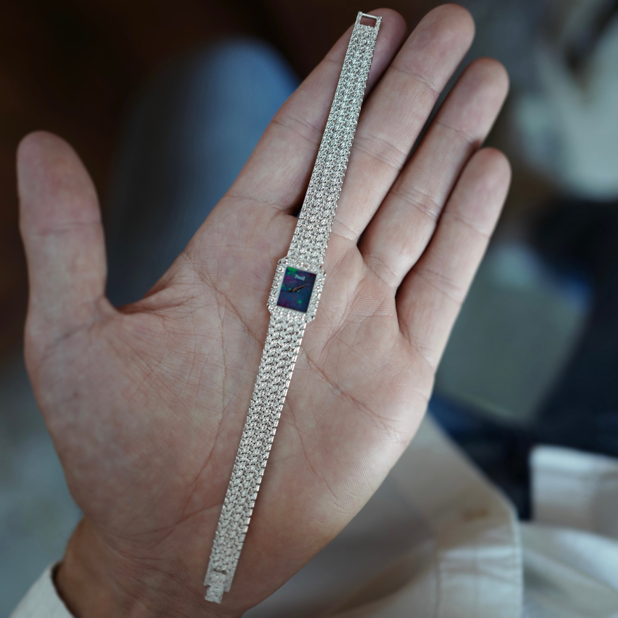 Piaget - Piaget White Gold Bracelet Watch Ref. 45244 with Opal Dial - The Keystone Watches
