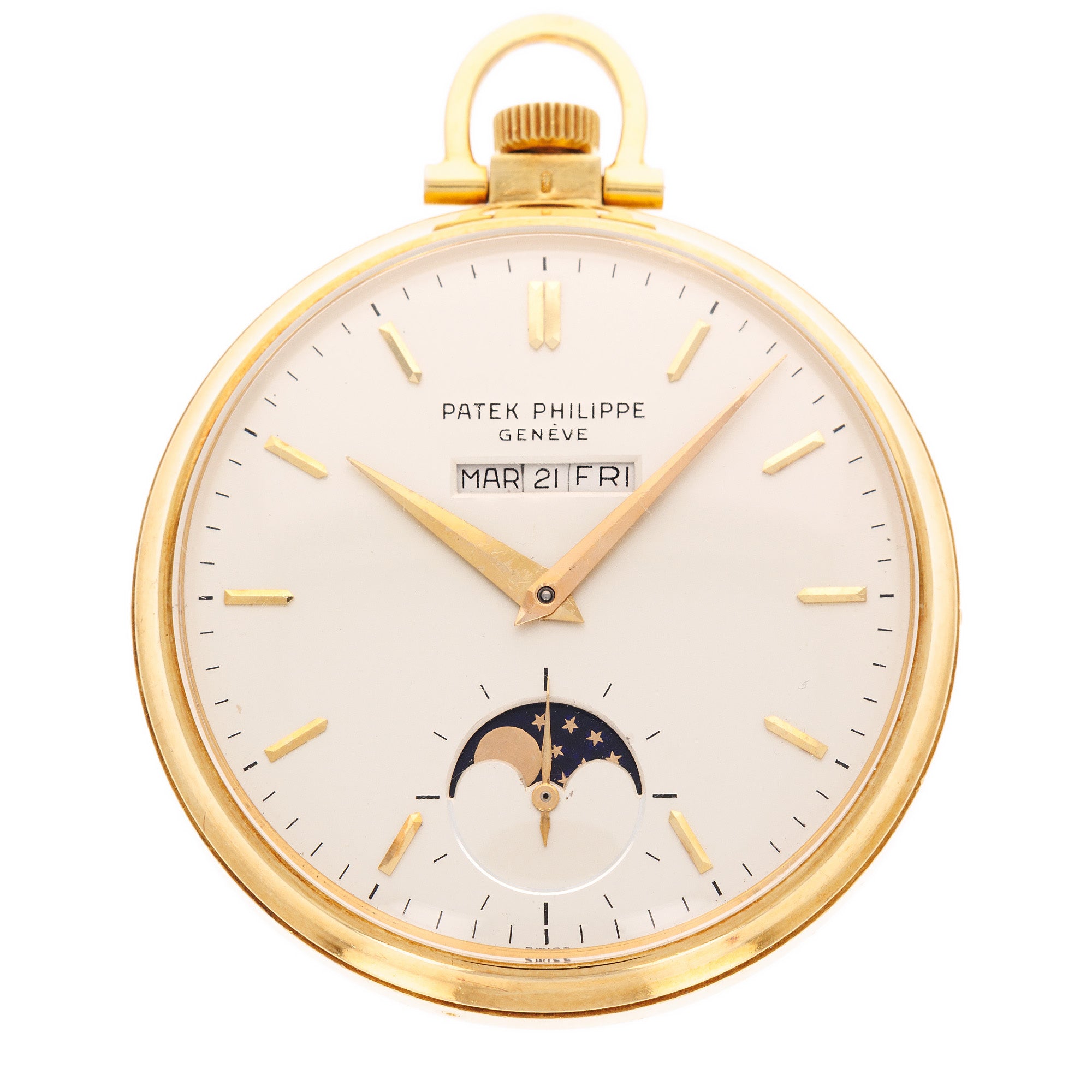 Patek Philippe - Patek Philippe Yellow Gold Perpetual Calendar Pocket Watch Ref. 725/2 - The Keystone Watches