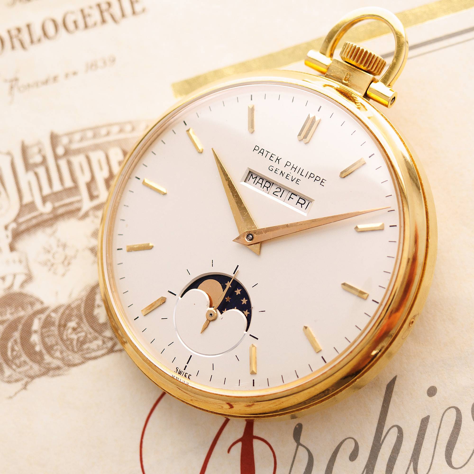Patek Philippe - Patek Philippe Yellow Gold Perpetual Calendar Pocket Watch Ref. 725/2 - The Keystone Watches