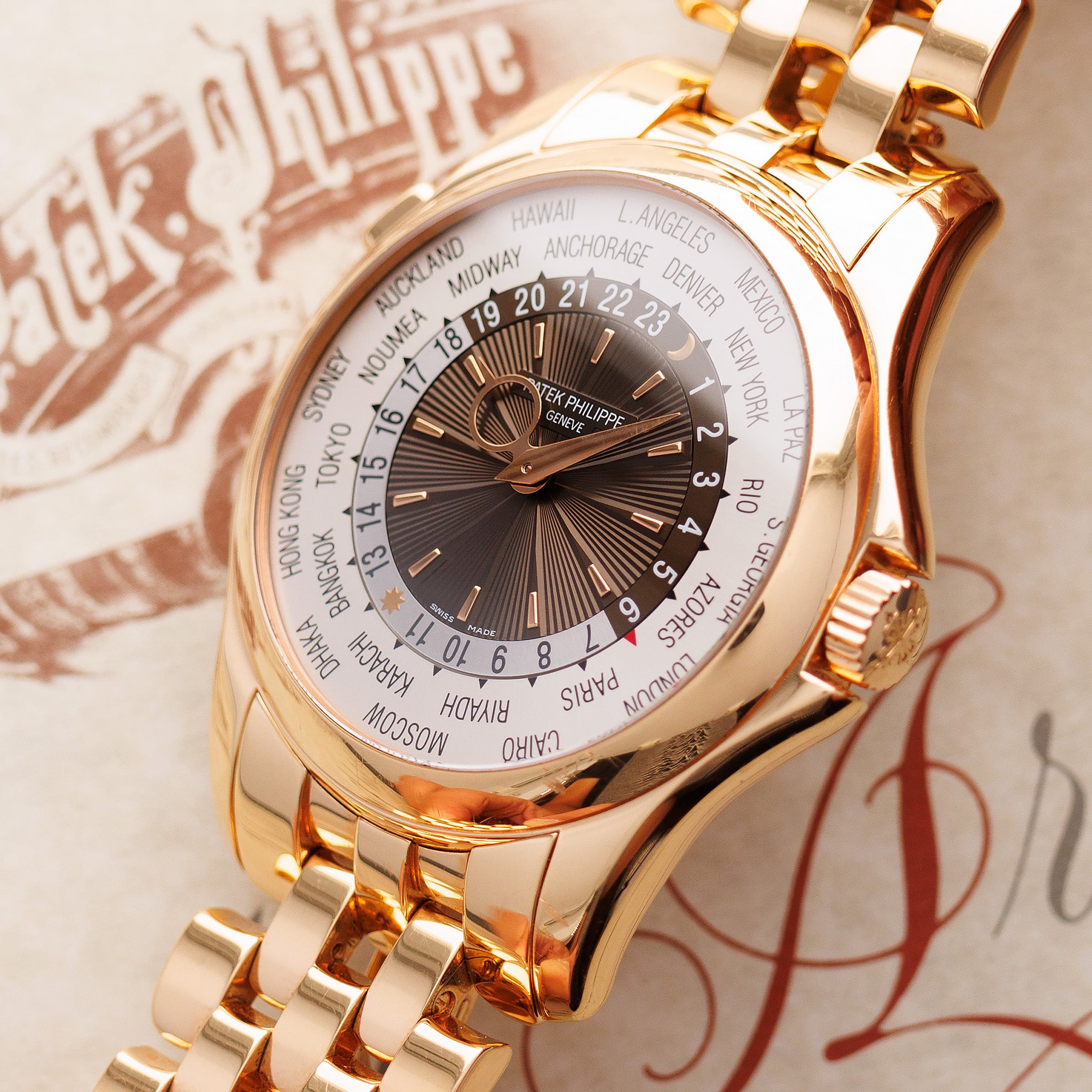 Patek Philippe Rose Gold World Time Ref. 5130