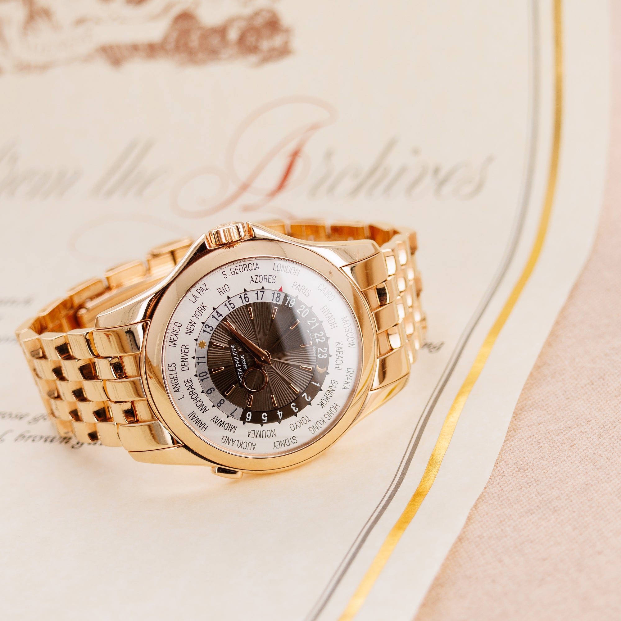 Patek Philippe Rose Gold World Time Ref. 5130