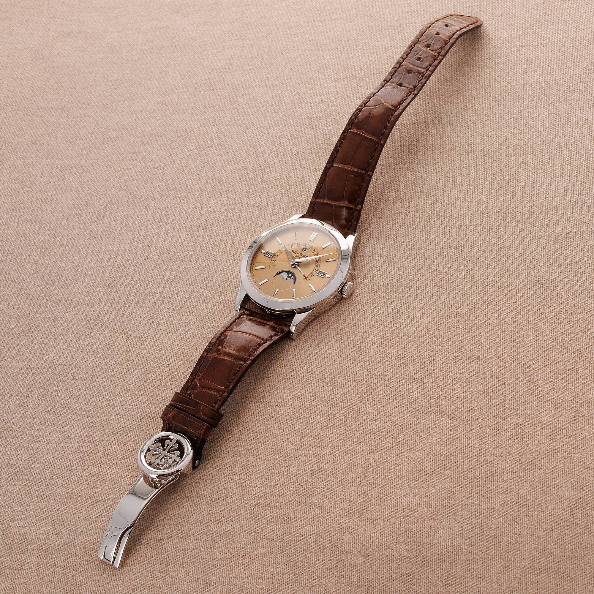 Patek Philippe - Patek Philippe Platinum Perpetual Calendar Ref. 5496 with Box and Papers - The Keystone Watches