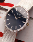 Patek Philippe White Gold Calatrava Ref. 3588 with Original Diamond Bezel