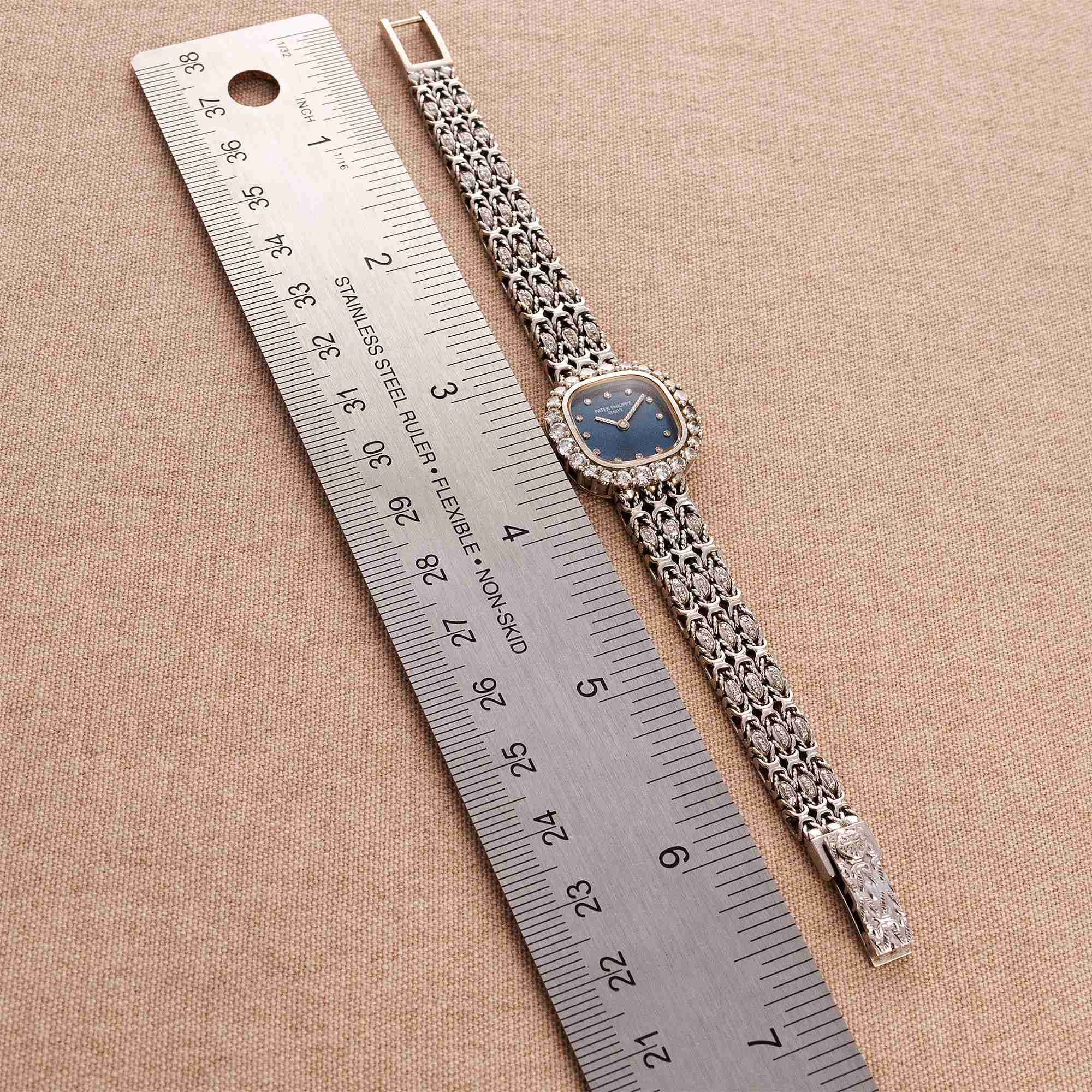 Patek Philippe - Patek Philippe White Gold Ellipse Ref. 4716 with Factory Diamonds Bracelet - The Keystone Watches