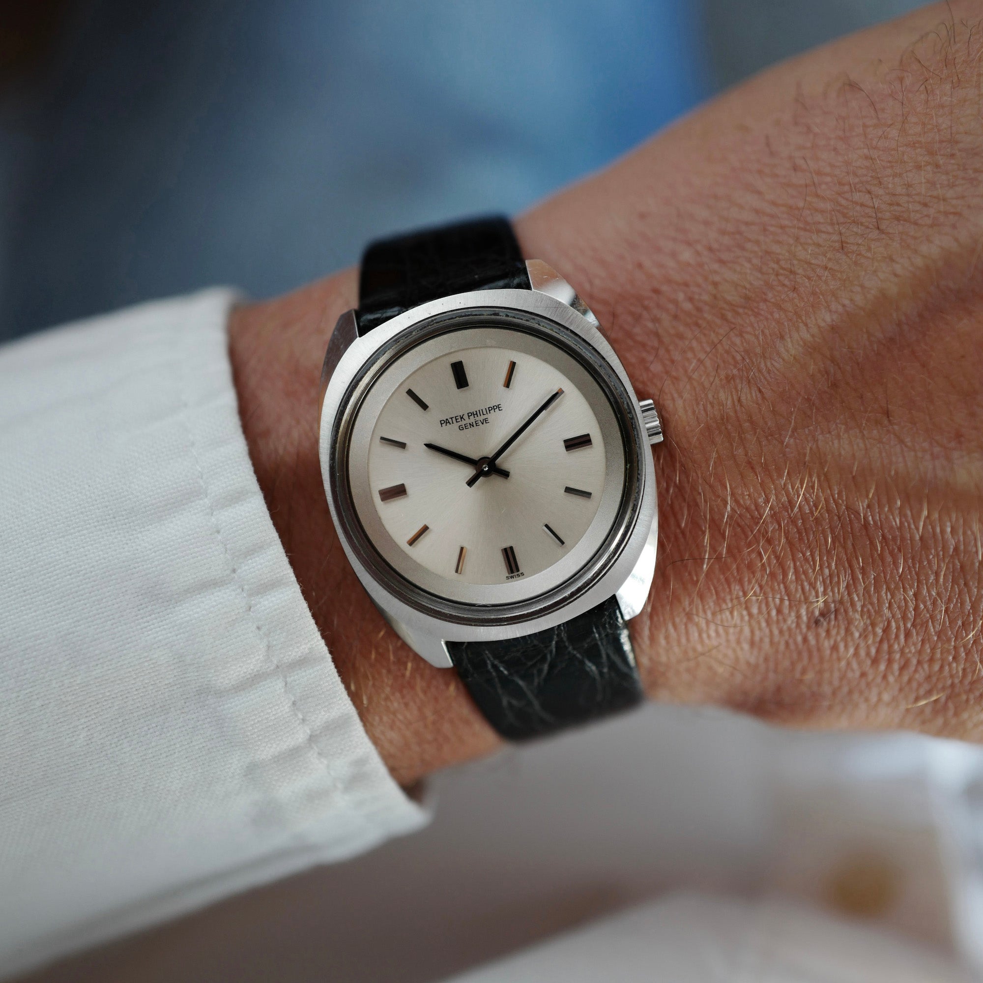 Patek Philippe Steel Calatrava Ref. 3579 in Outstanding Original Condition (New Arrival)
