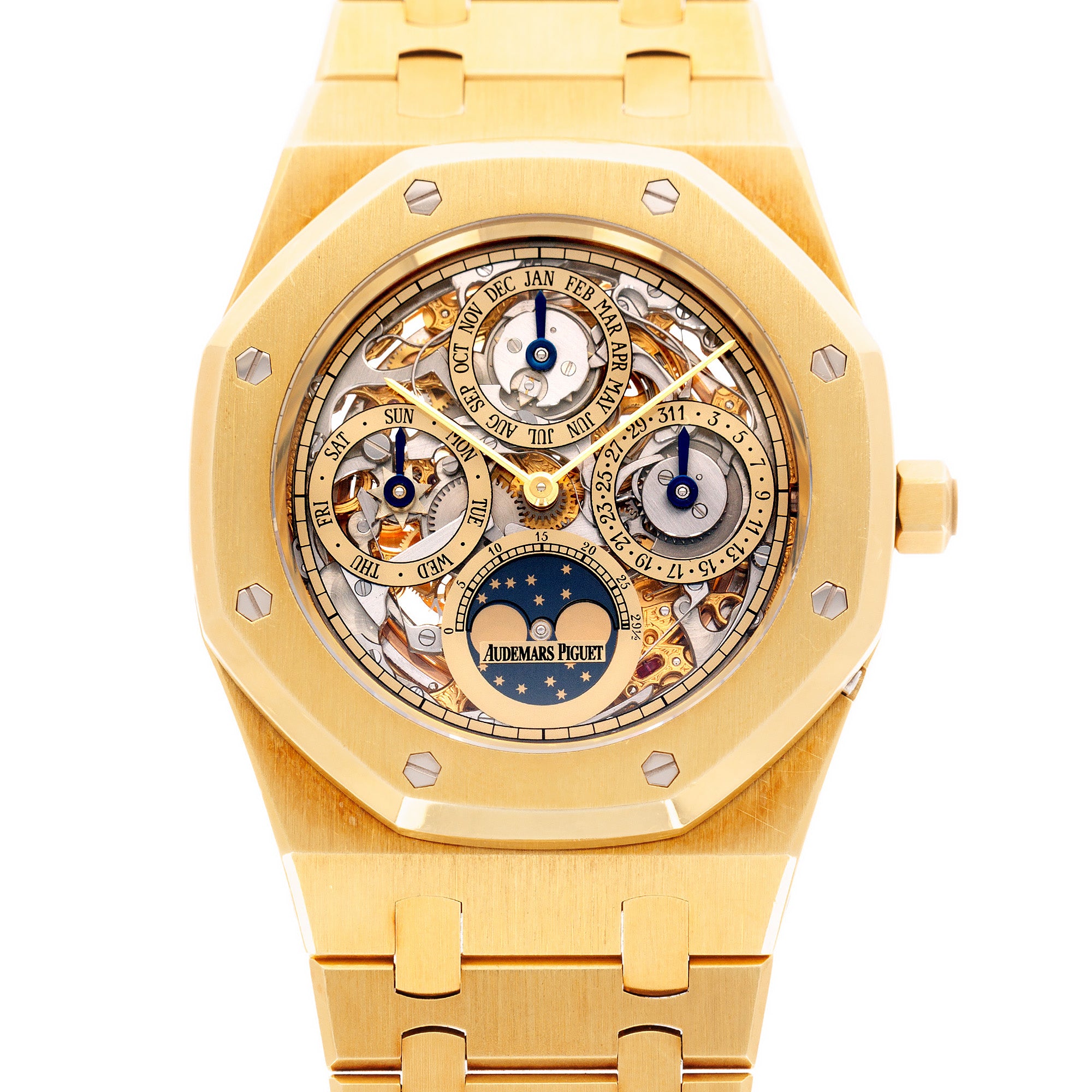 Audemars Piguet - Audemars Piguet Yellow Gold Royal Oak Skeleton Perpetual Ref. 25636BA - The Keystone Watches