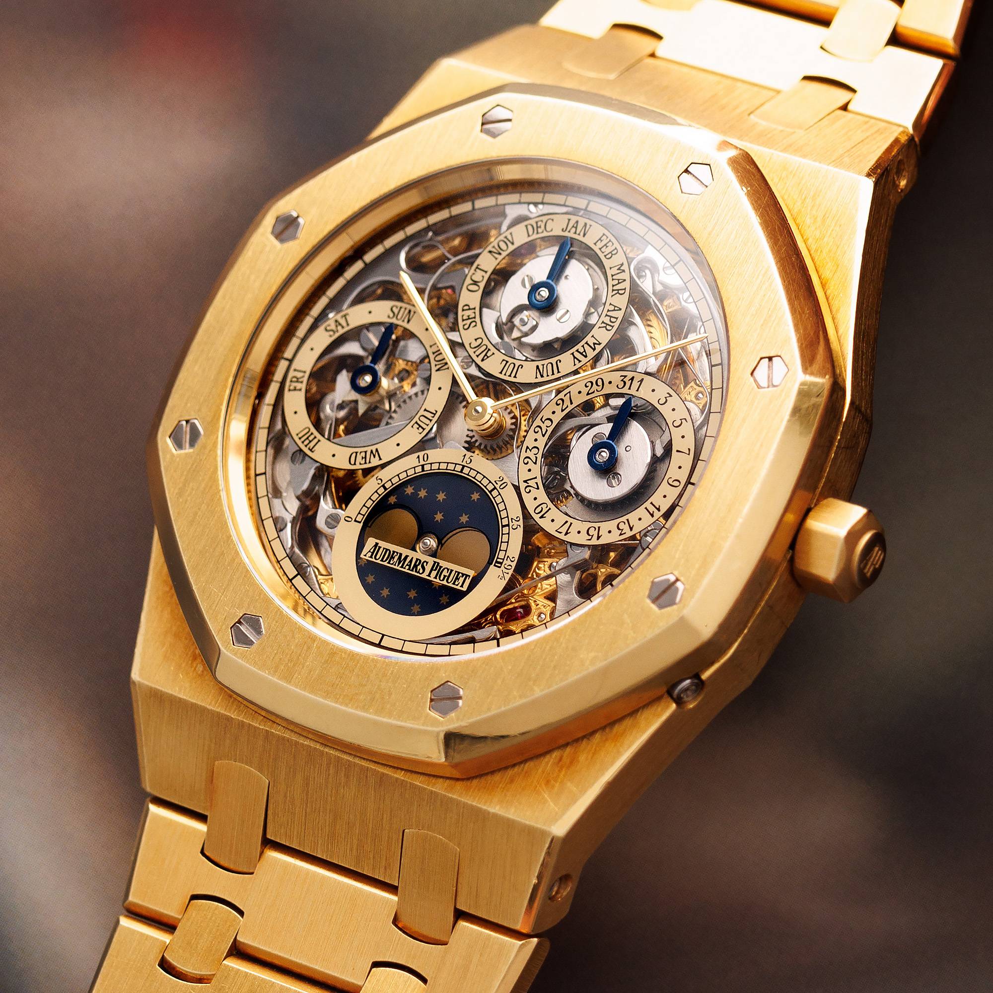 Audemars Piguet - Audemars Piguet Yellow Gold Royal Oak Skeleton Perpetual Ref. 25636BA - The Keystone Watches