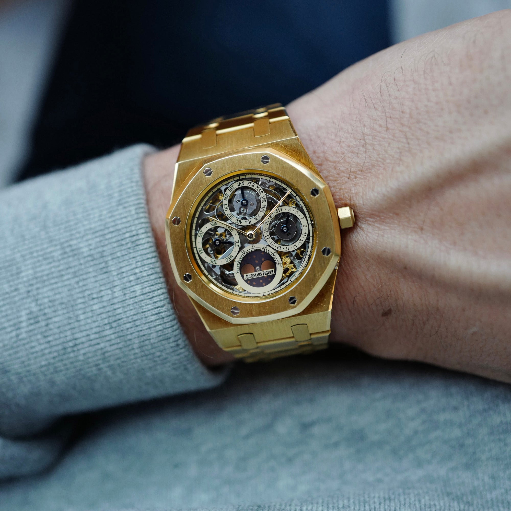 Audemars Piguet - Audemars Piguet Yellow Gold Royal Oak Skeleton Perpetual Ref. 25636BA - The Keystone Watches