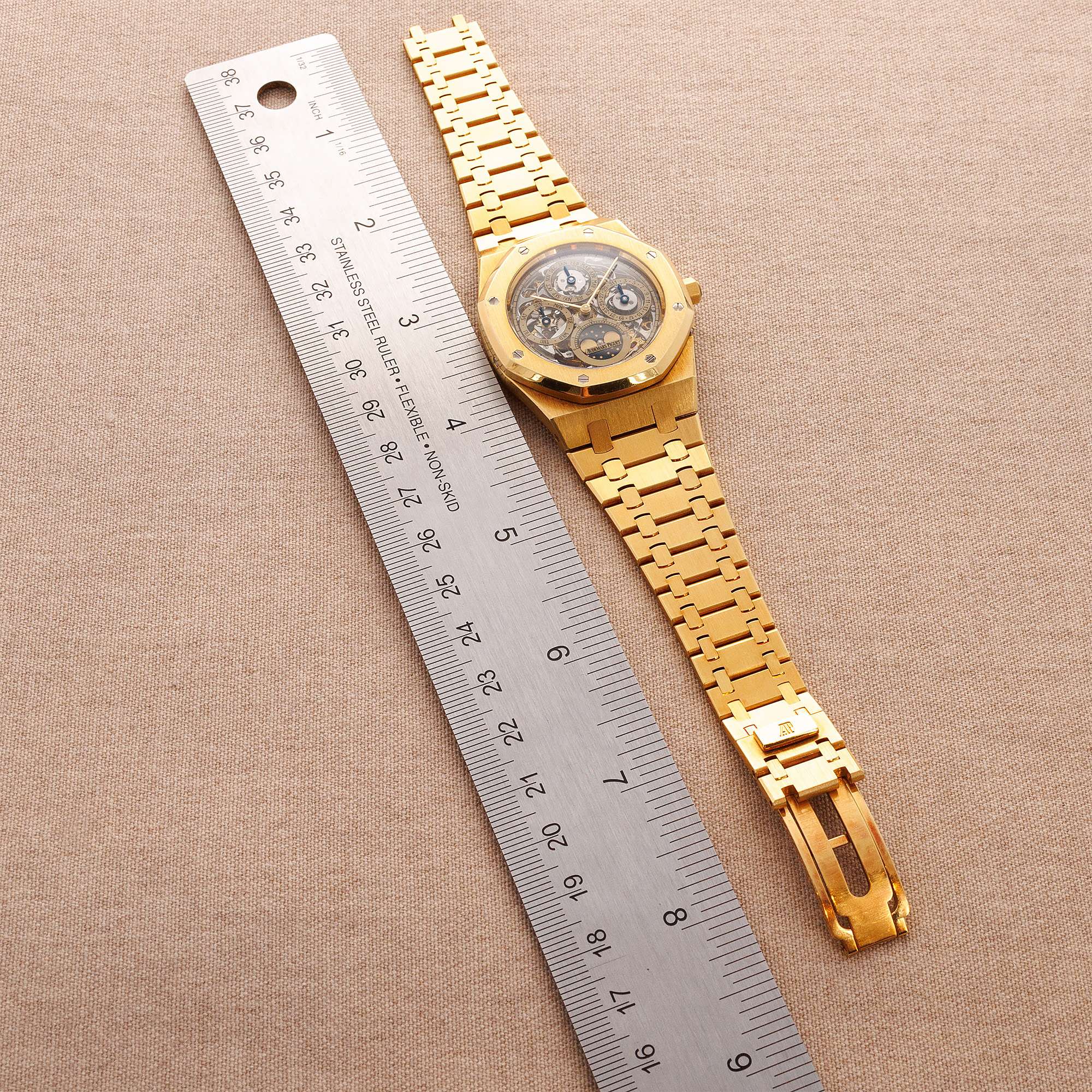 Audemars Piguet - Audemars Piguet Yellow Gold Royal Oak Skeleton Perpetual Ref. 25636BA - The Keystone Watches