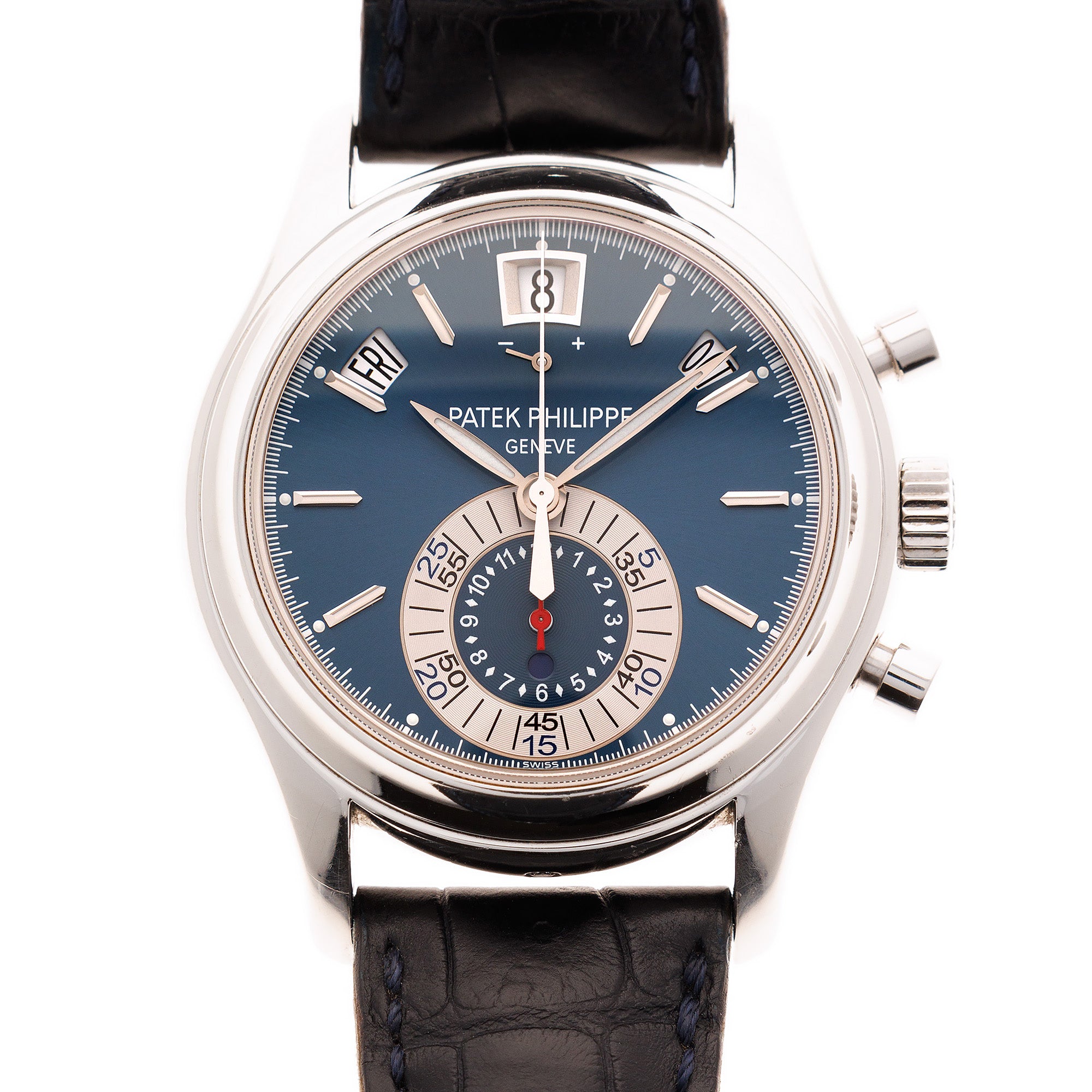 Patek Philippe Platinum Chronograph Watch Ref. 5960 with Box and Papers