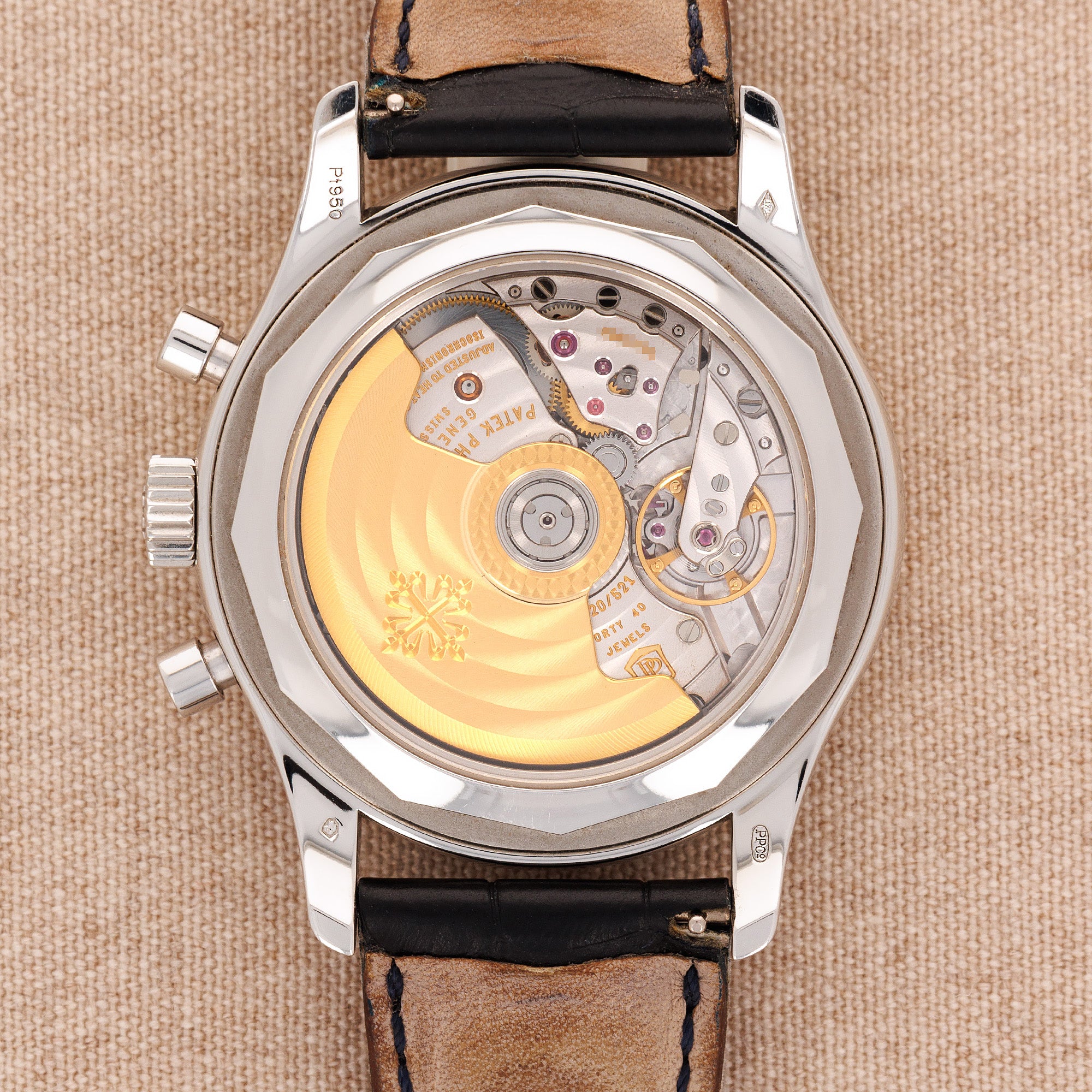 Patek Philippe Platinum Chronograph Watch Ref. 5960 with Box and Papers