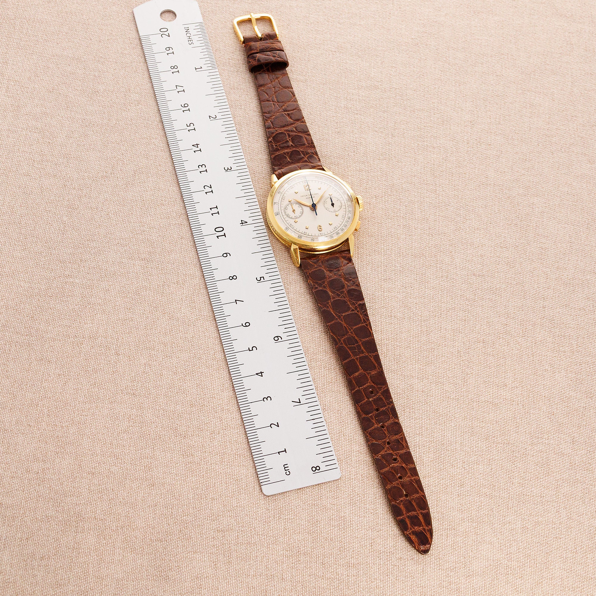 Patek Philippe Yellow Gold Chronograph Watch Ref. 1579