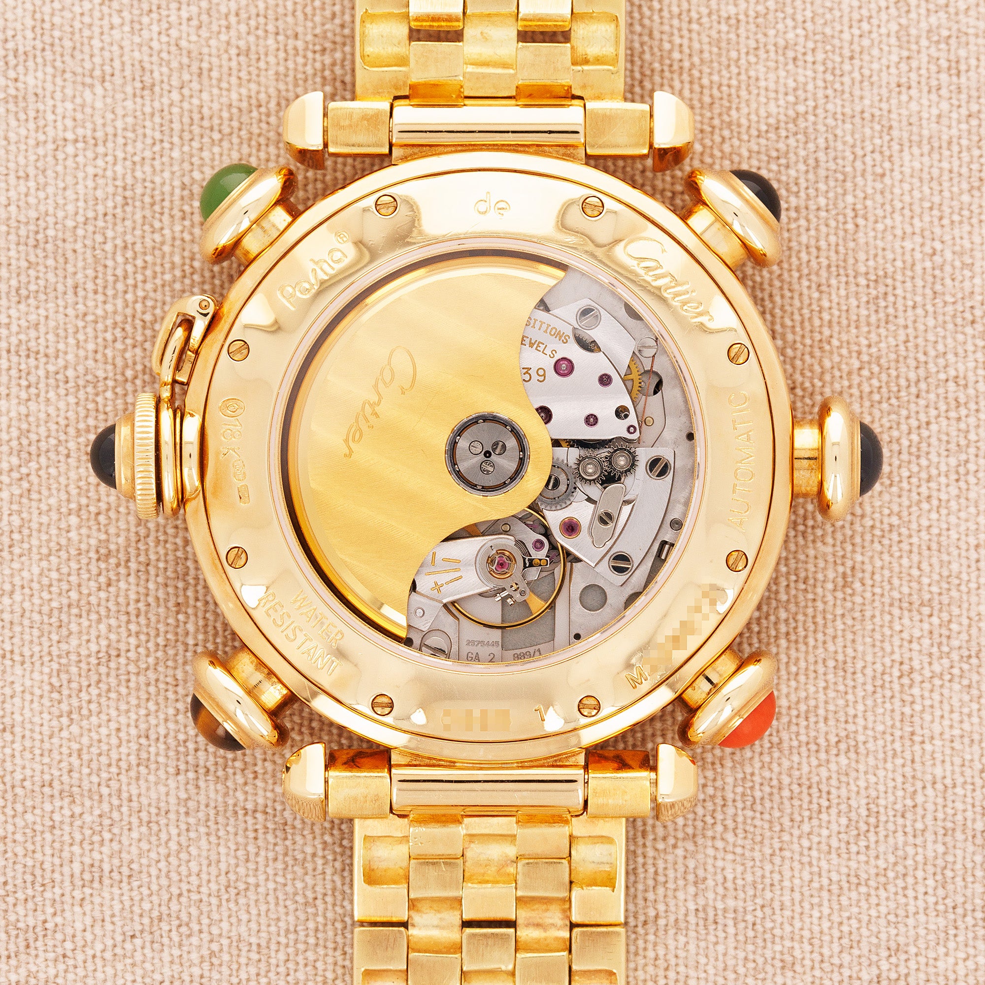 Cartier Yellow Gold Pasha Golf 0955 - Main Image