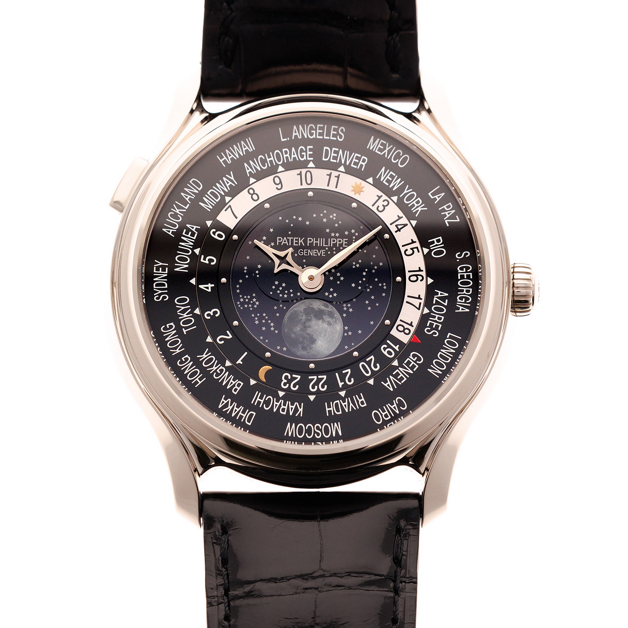 Patek Philippe White Gold World Time 175th Anniversary Ref. 5575