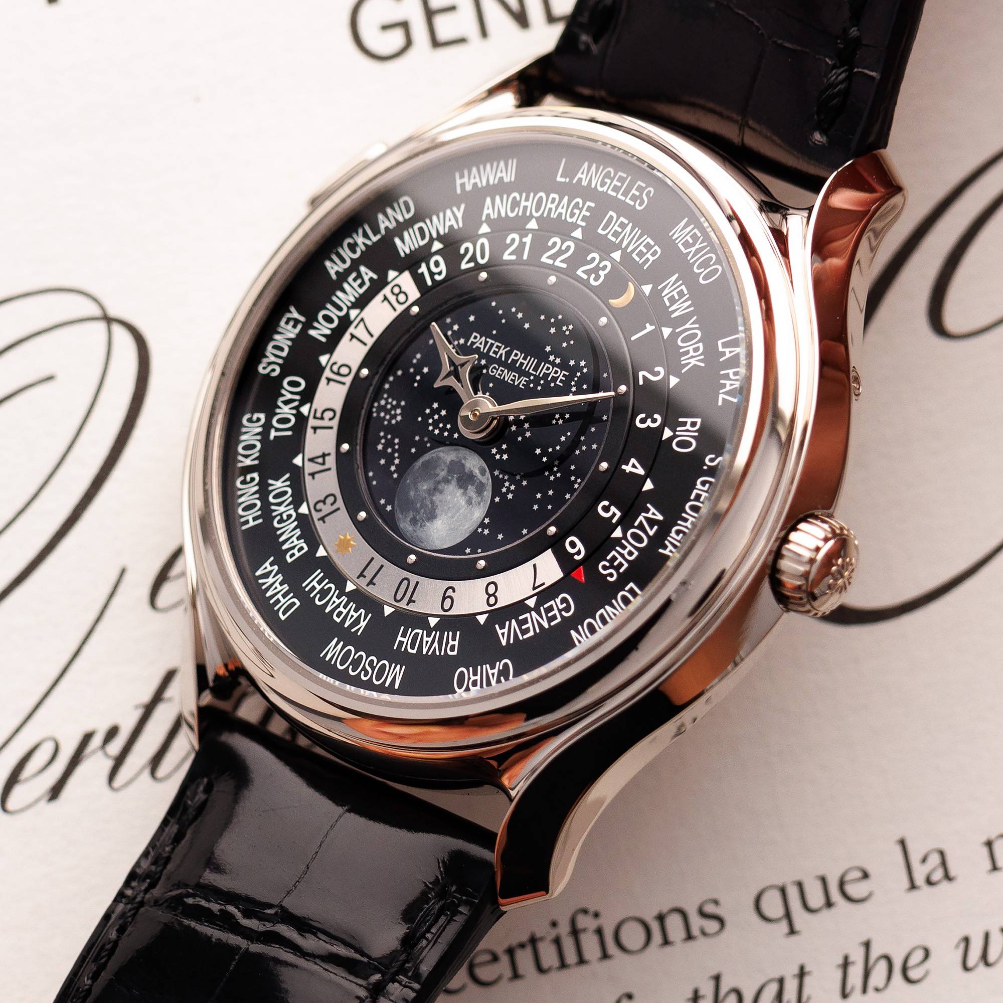 Patek Philippe - Patek Philippe White Gold World Time 175th Anniversary Ref. 5575 - The Keystone Watches