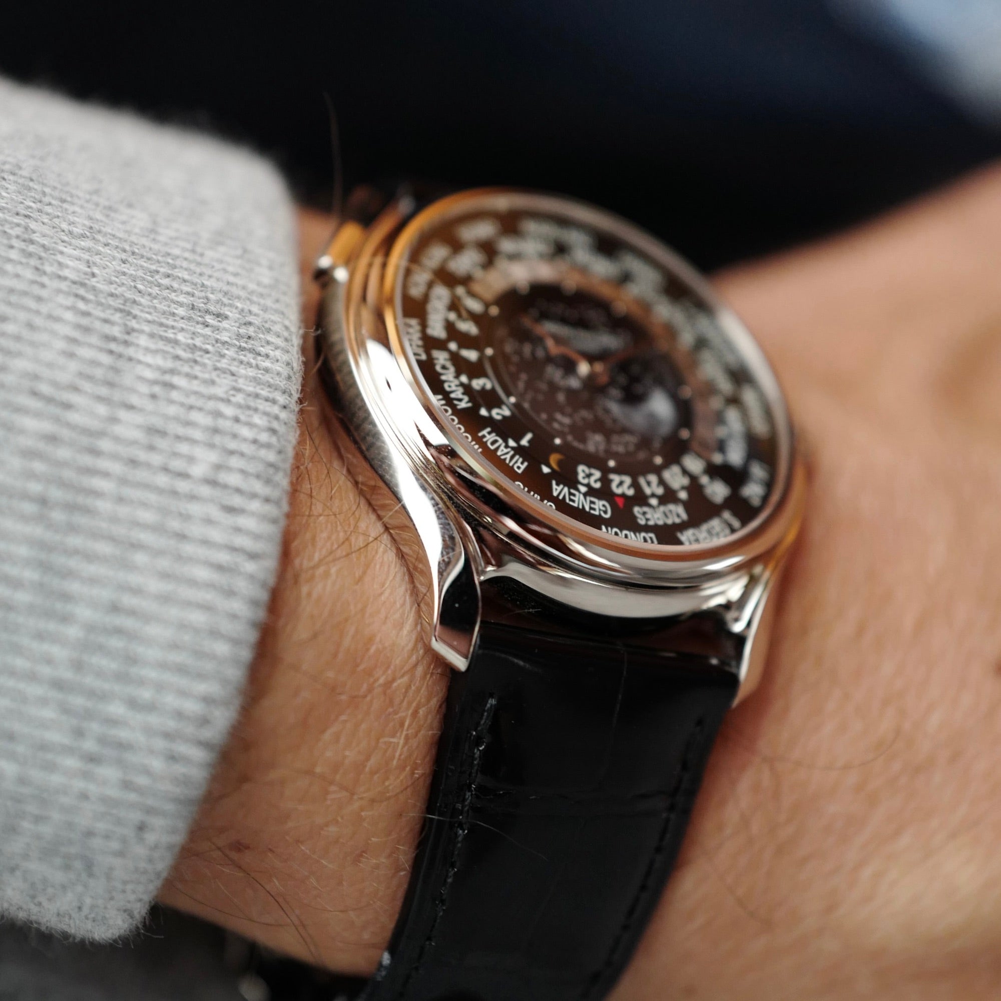 Patek Philippe - Patek Philippe White Gold World Time 175th Anniversary Ref. 5575 - The Keystone Watches