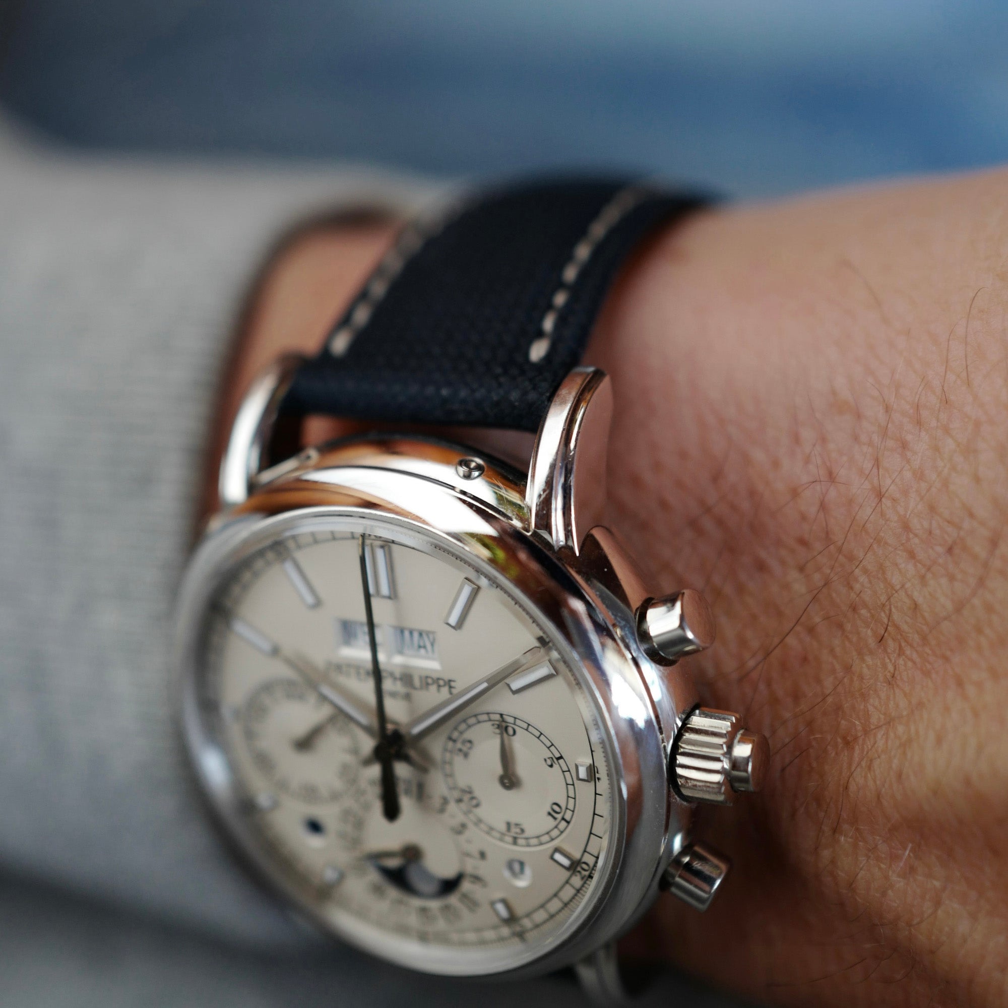 Patek Philippe Platinum Perpetual Calendar Split Seconds Watch Ref. 5204