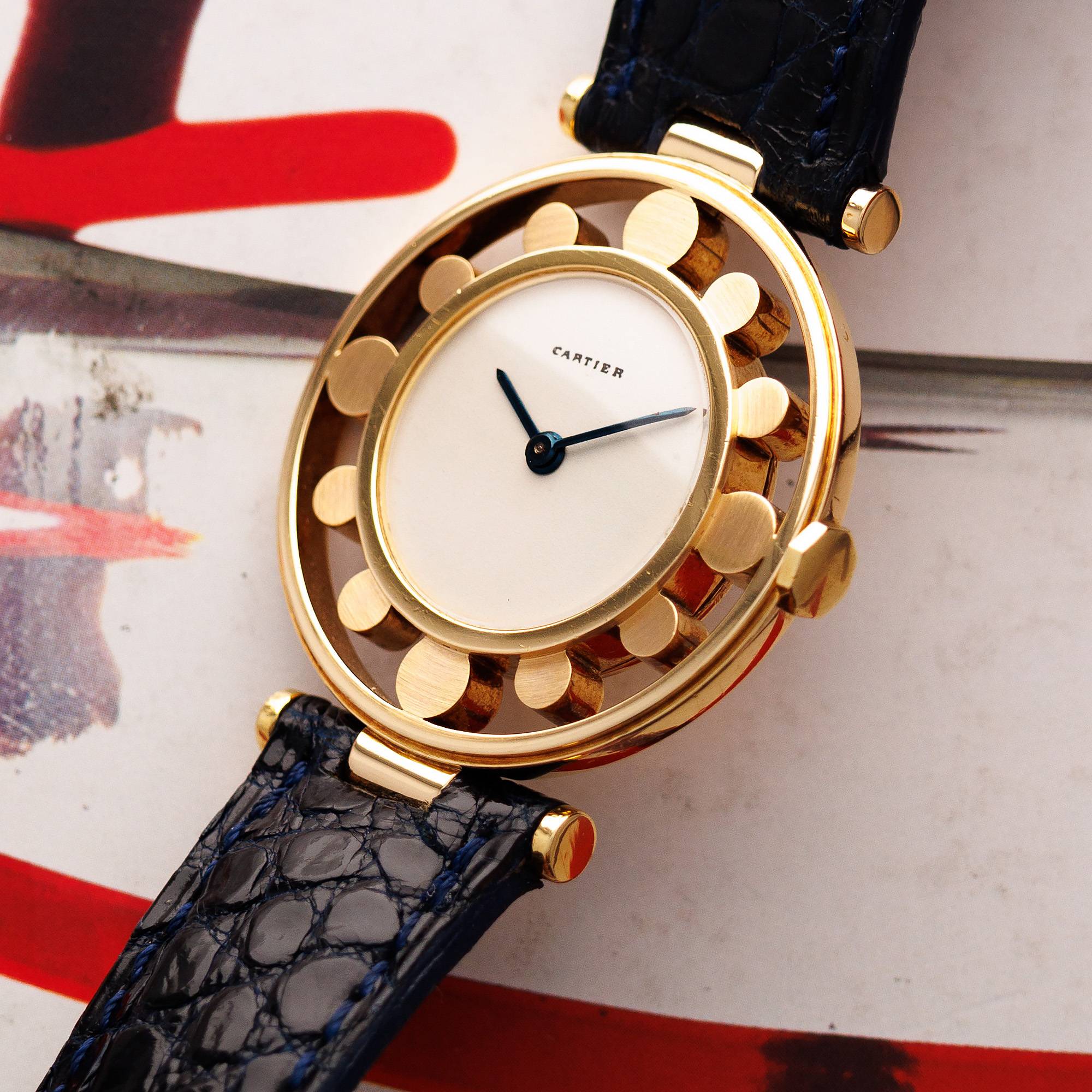 Cartier - Cartier Yellow Gold Gouvernail Helm Watch, European Watch & Clock Circa 1954 - The Keystone Watches