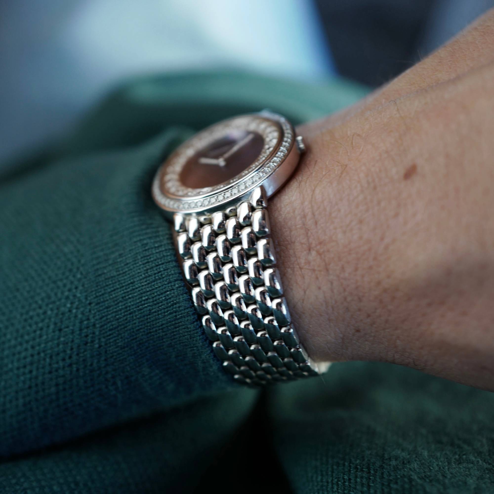 Audemars Piguet White Gold Watch with Diamonds and Beautiful Dial