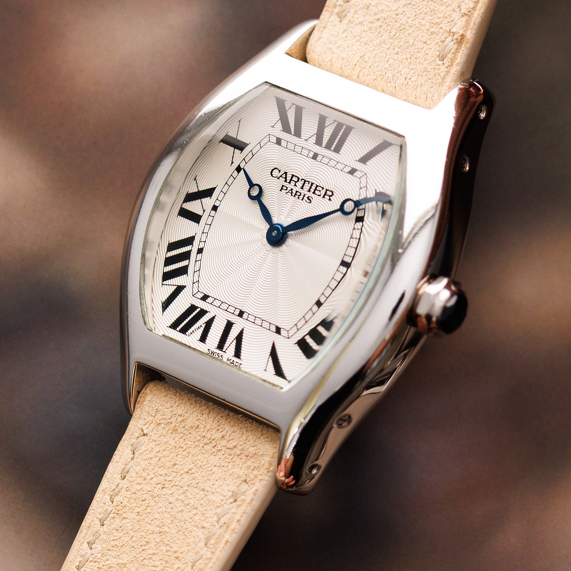 Cartier Platinum Tortue Watch Ref. 2518D