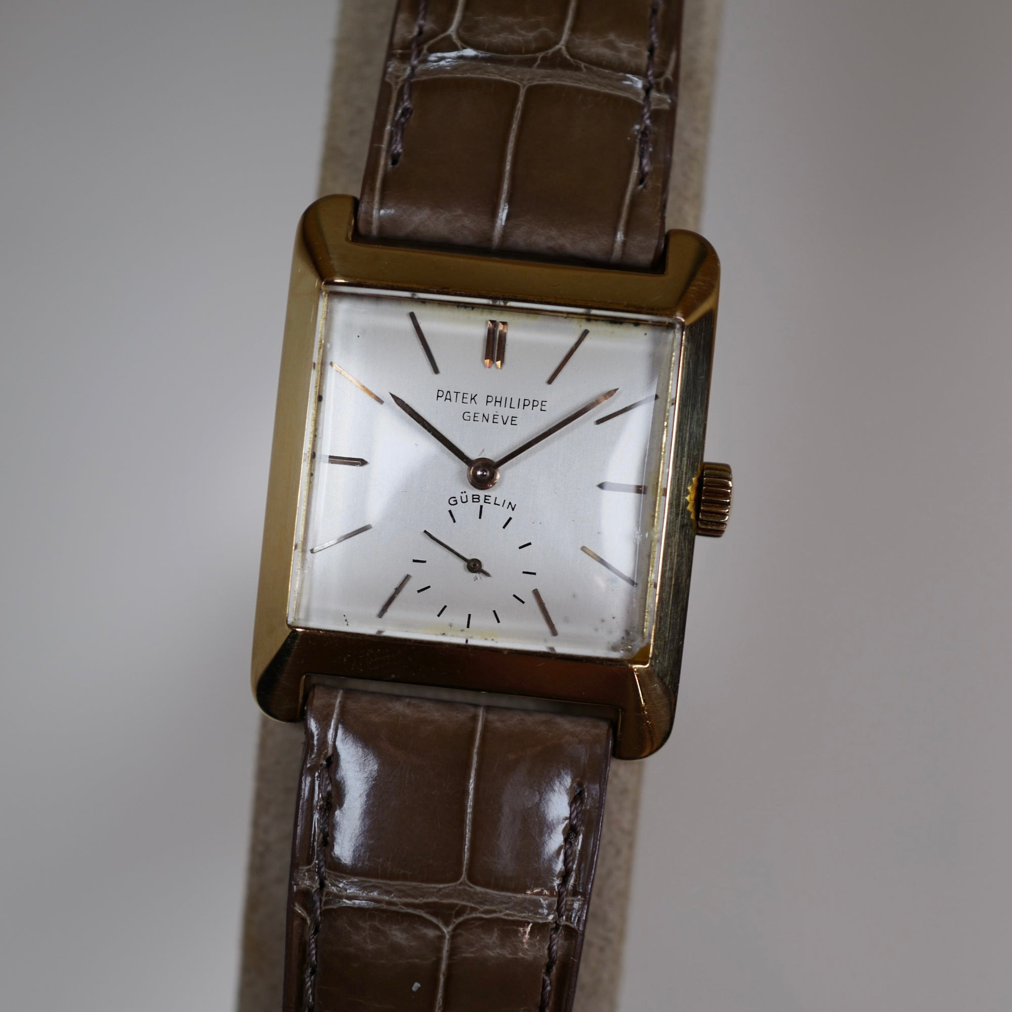 Patek Philippe Yellow Gold Watch Ref. 2488 Retailed by Gubelin