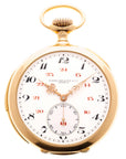 Patek Philippe Yellow Gold Pocket Watch Minute Repeater, Circa 1905