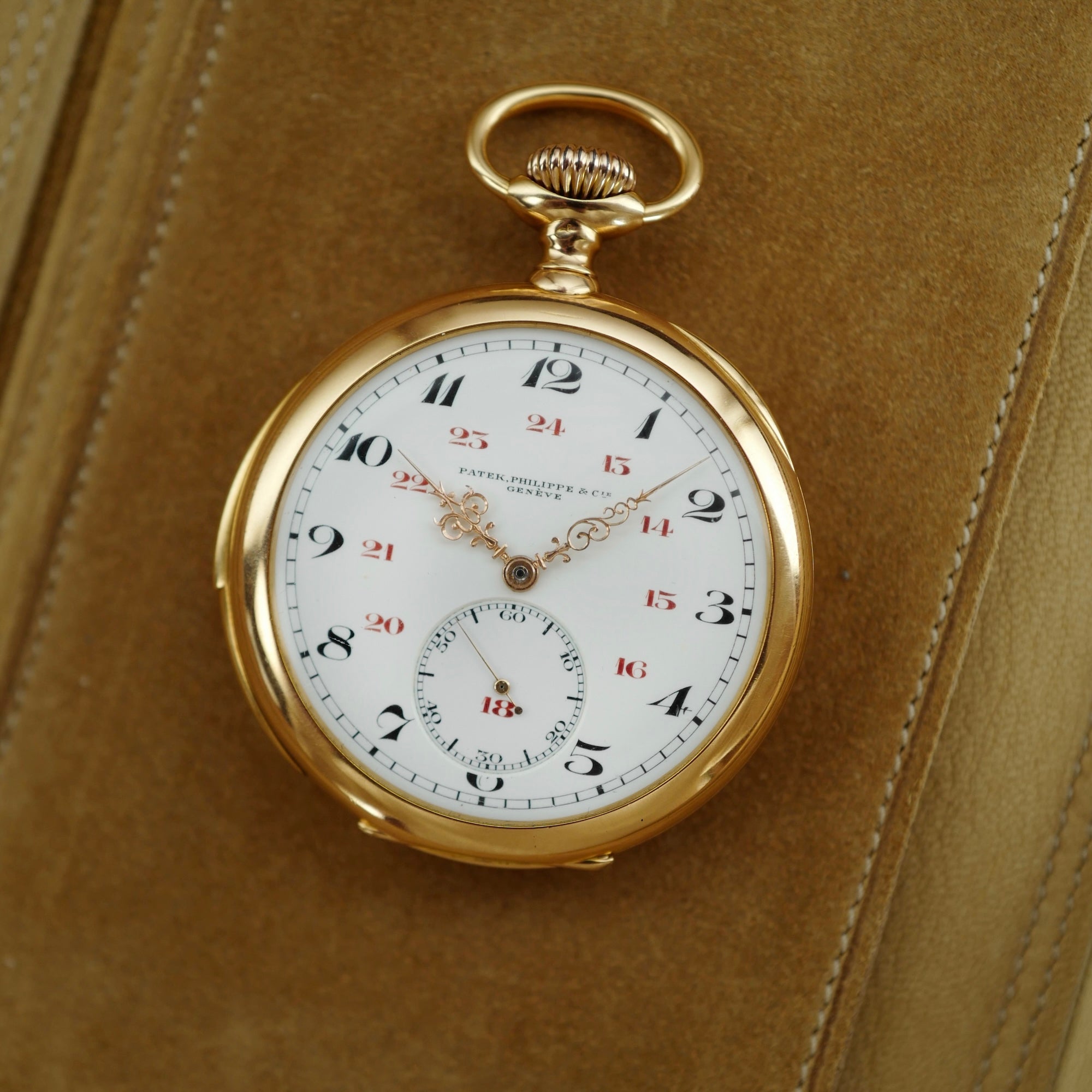 Patek Philippe Yellow Gold Pocket Watch Minute Repeater, Circa 1905