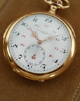 Patek Philippe Yellow Gold Pocket Watch Minute Repeater, Circa 1905
