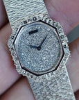 Piaget - Piaget White Pave and Baguette Bezel Watch Ref. 93414A6 - The Keystone Watches