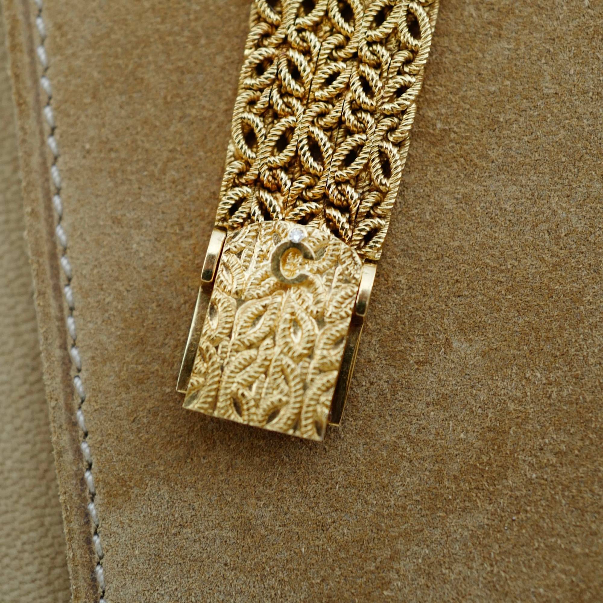 Chopard Yellow Gold Ref. 410430 with Onyx and Diamond Bezel