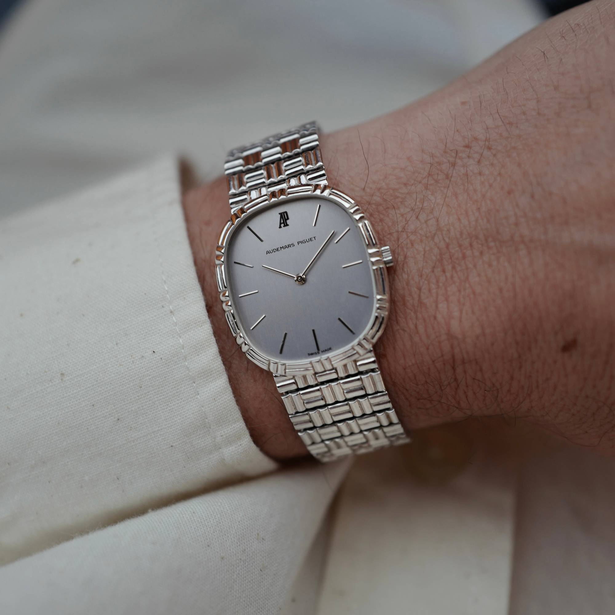 Audemars Piguet White Gold Vintage Bracelet Watch Ref. 4647