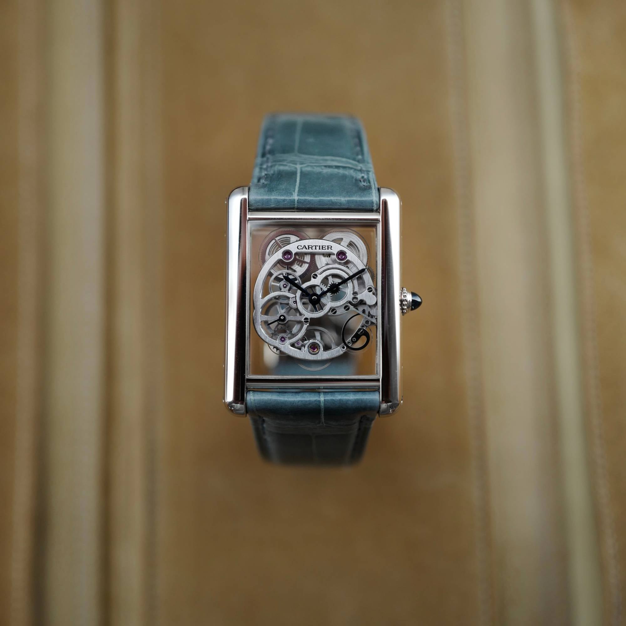 Cartier - Cartier White Gold Skeleton Tank Louis Ref. W5310012 - The Keystone Watches