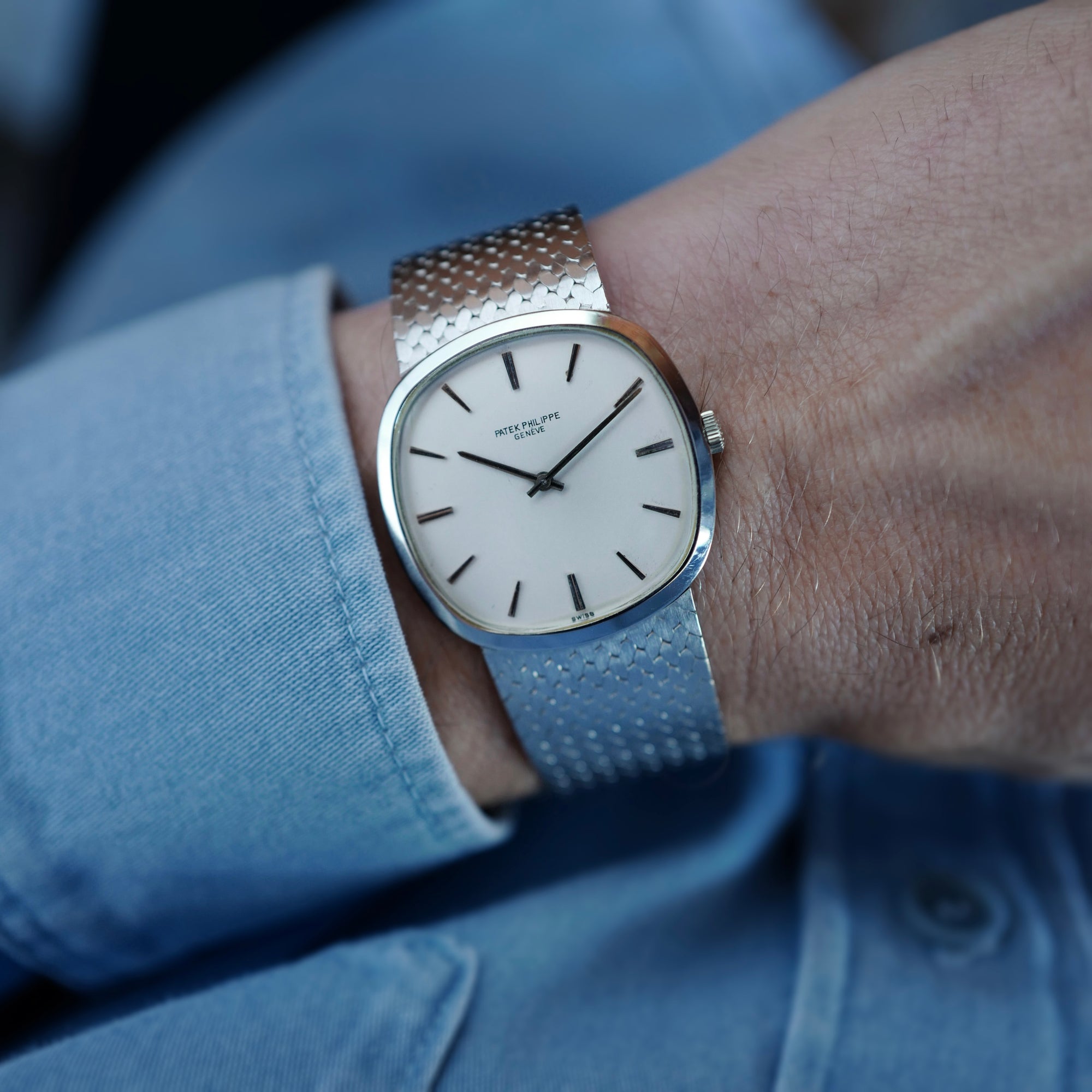 Patek Philippe White Gold Ellipse Ref. 3544 with JPE Bracelet