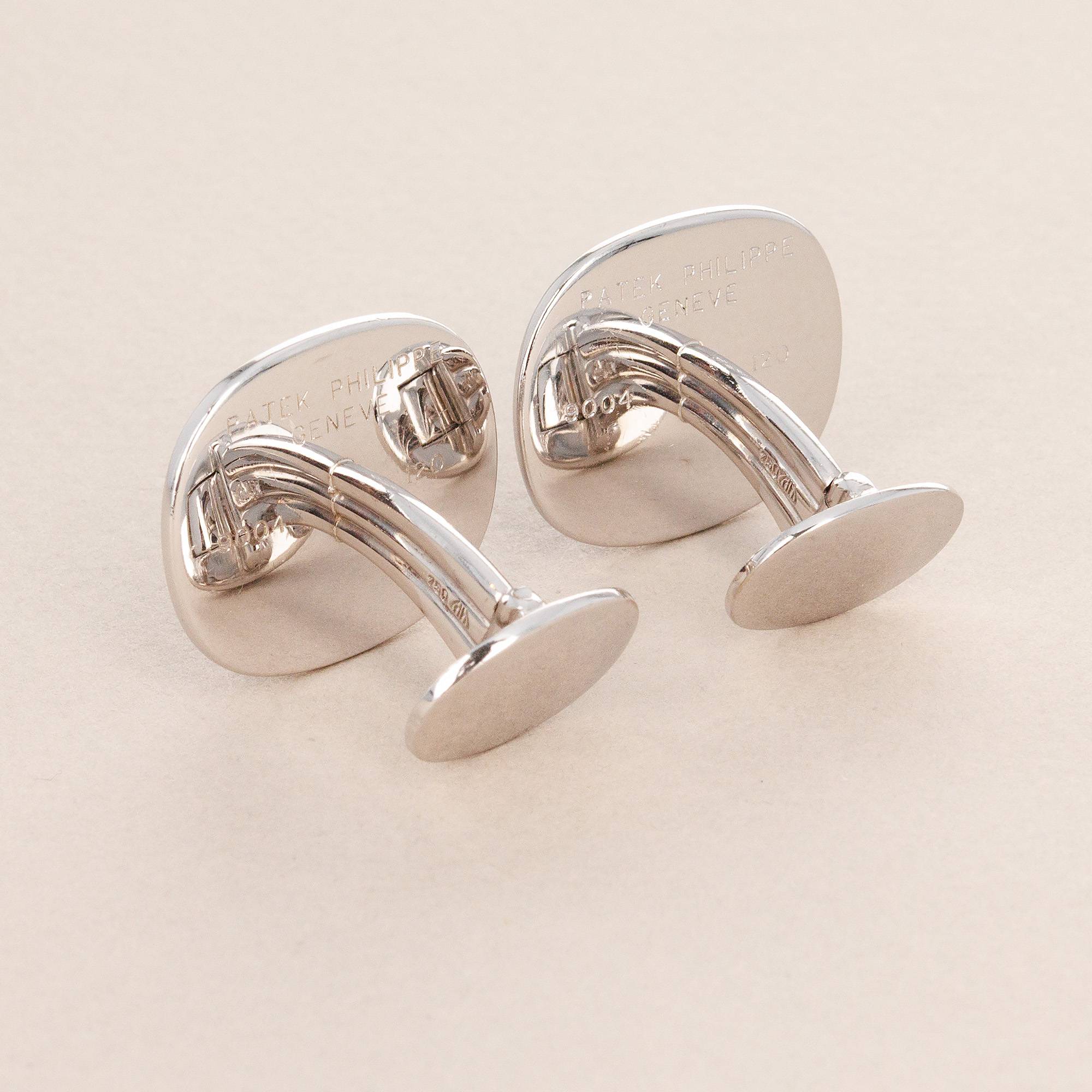 Patek Philippe - Patek Philippe Ellipse Blue Cufflinks and Tie Clip Set (Objet) - The Keystone Watches