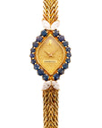 Audemars Piguet Yellow Gold Ladies Diamond and Sapphire Bracelet Watch