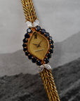 Audemars Piguet Yellow Gold Ladies Diamond and Sapphire Bracelet Watch