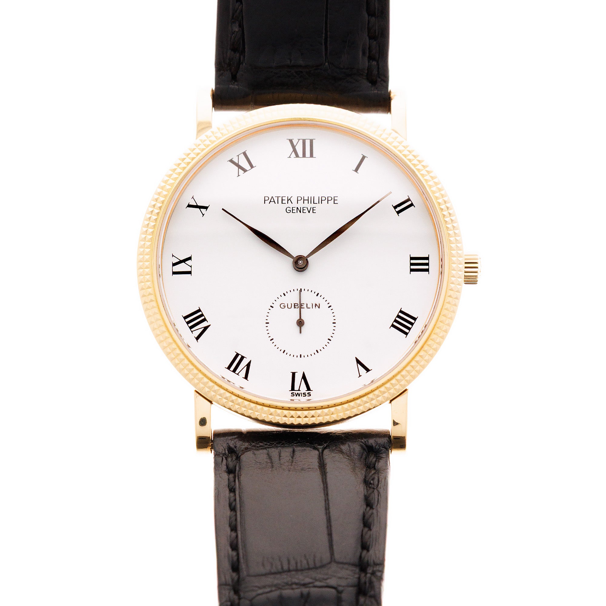 Patek Philippe - Patek Calatrava Yellow Gold Calatrava Ref. 3919 with Gubelin Dial - The Keystone Watches