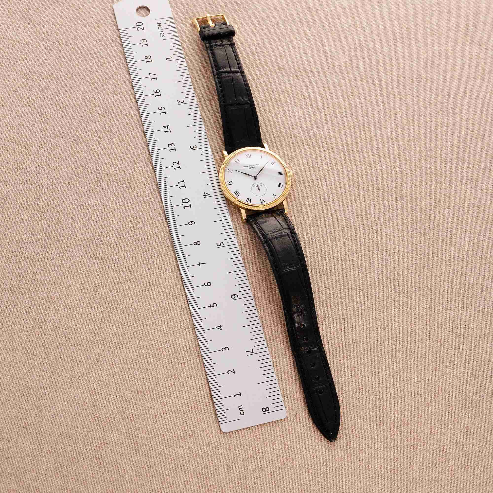 Patek Philippe - Patek Calatrava Yellow Gold Calatrava Ref. 3919 with Gubelin Dial - The Keystone Watches