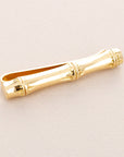 Van Cleef & Arpels - Van Cleef & Arpels Yellow Gold Tie Clip Bamboo (Objet) - The Keystone Watches