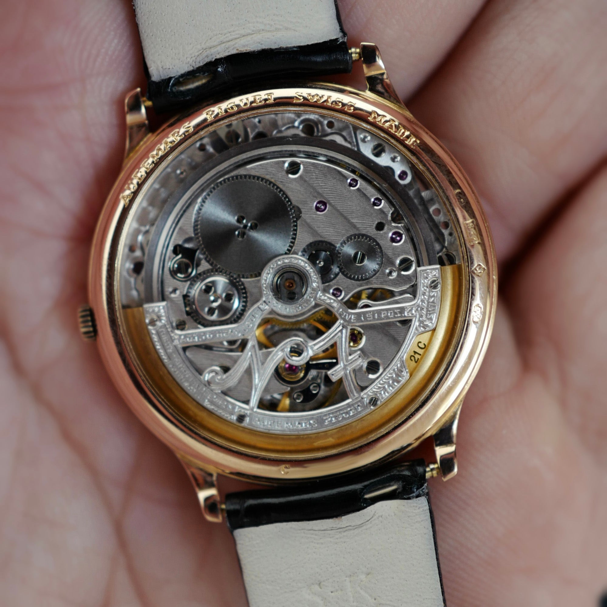Audemars Piguet Rose Gold Rolls Royce Phantom Skeleton Dial Watch Ref. 14677