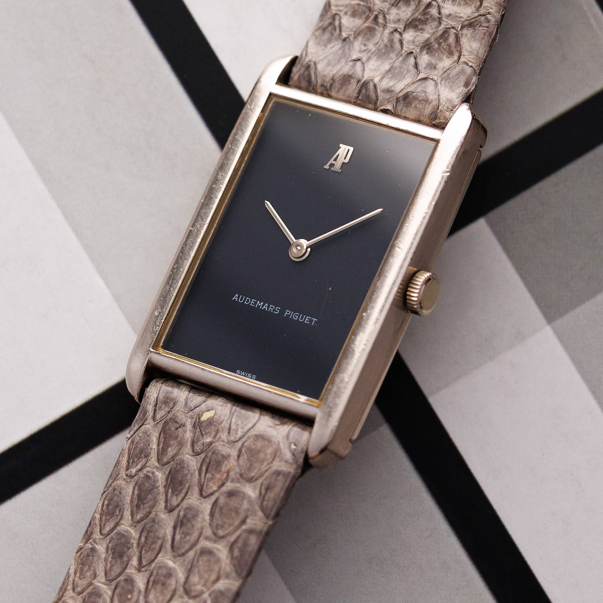 Audemars Piguet - Audemars Piguet White Gold Vintage Tank Watch - The Keystone Watches