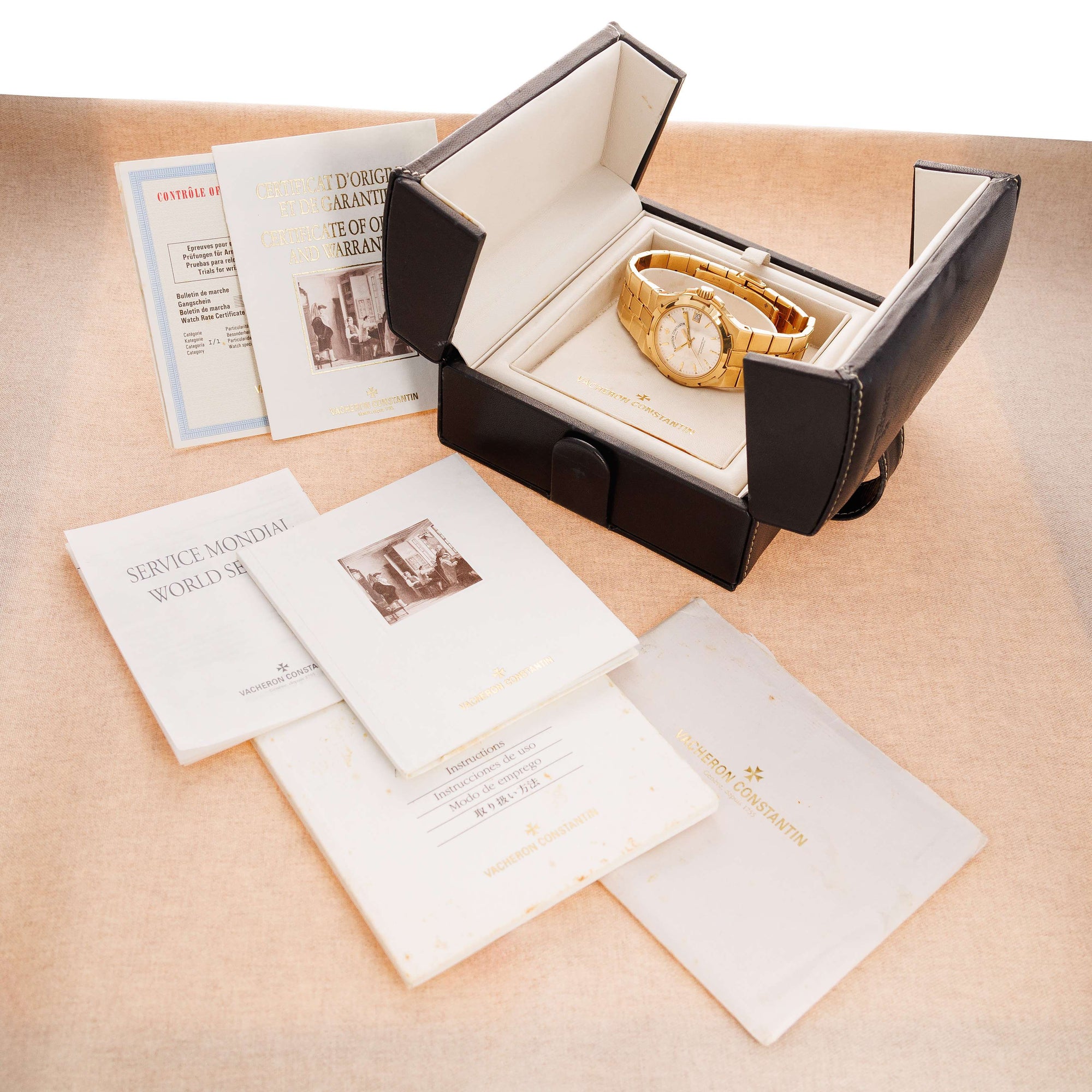 Vacheron Constantin - Vacheron Constantin Yellow Gold Overseas Ref. 42042 with Box and Papers - The Keystone Watches