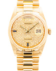 Rolex Yellow Gold Day-Date Ref. 18038 with Pave Diamonds Dial