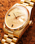 Rolex Yellow Gold Day-Date Ref. 18038 with Pave Diamonds Dial