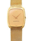 Audemars Piguet Yellow Gold Bracelet Watch with Rare Striped Dial