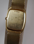 Audemars Piguet Yellow Gold Bracelet Watch with Rare Striped Dial