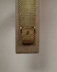 Audemars Piguet Yellow Gold Bracelet Watch with Rare Striped Dial