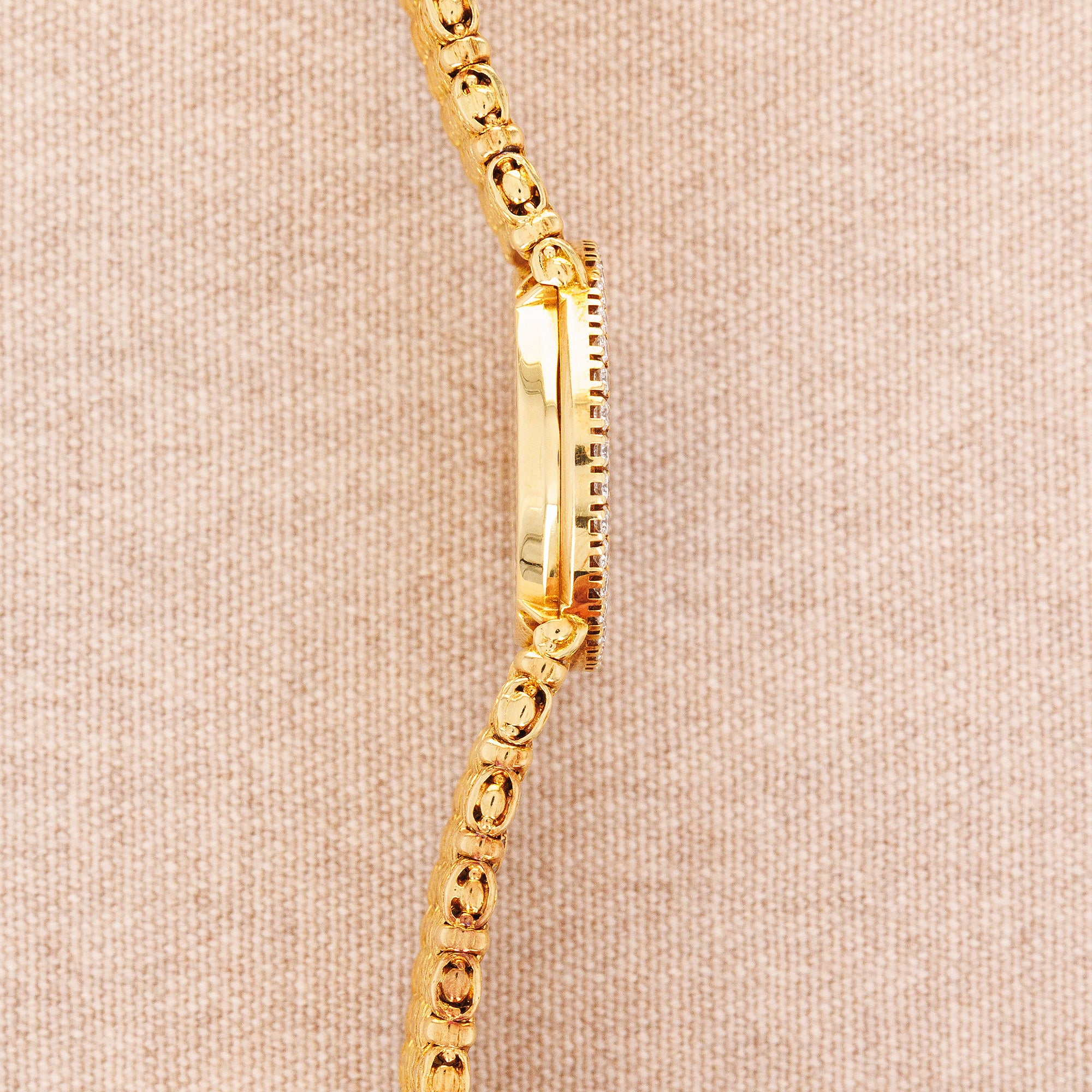 Piaget - Piaget Yellow Gold Watch Ref. 9706 with Lapis and Diamond Dial - The Keystone Watches