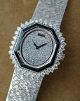 Piaget White Gold Onyx and Diamond Watch Ref. 93419