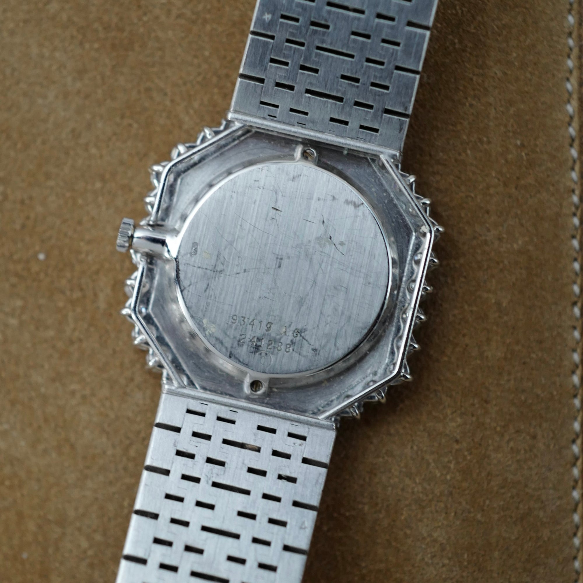 Piaget White Gold Onyx and Diamond Watch Ref. 93419